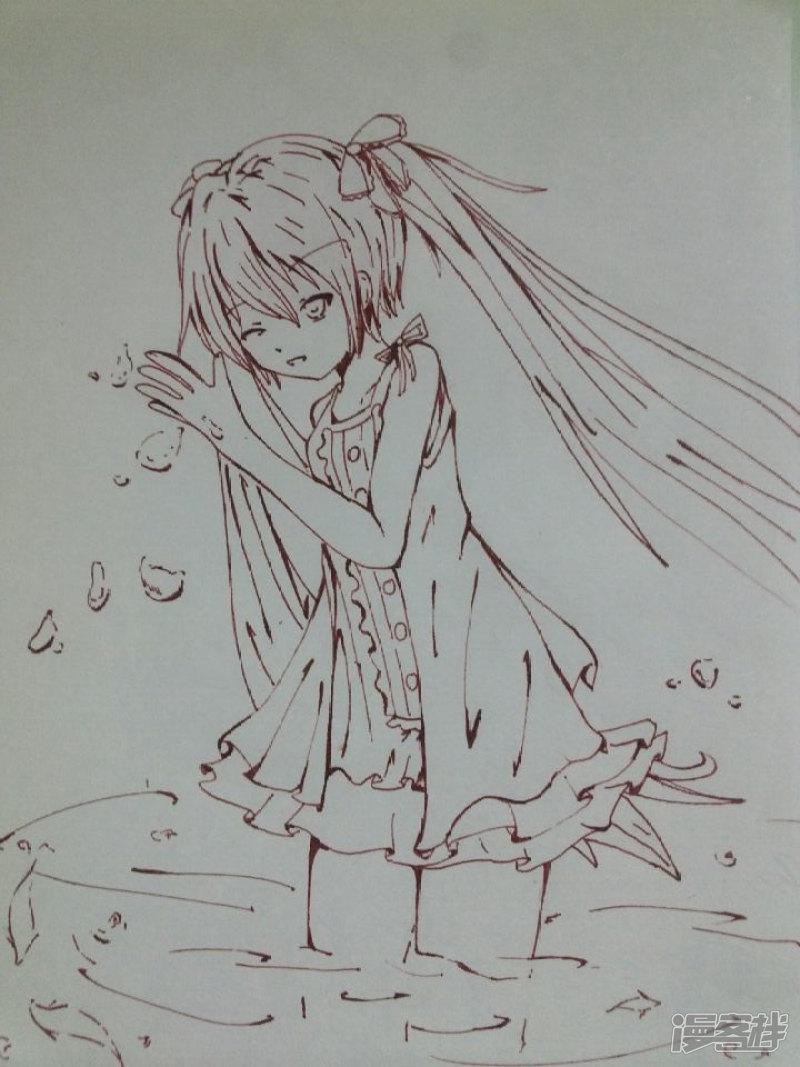 MIKU【学校里的顺手画~没有图我也能画MIKU~(≧▽≦)-0